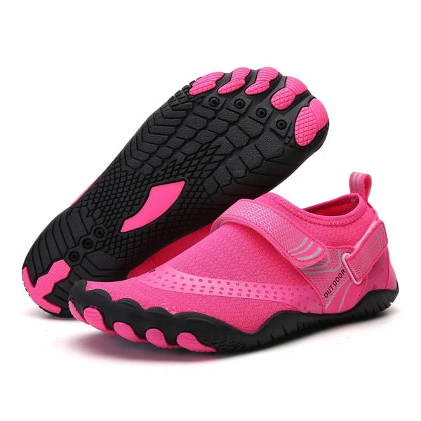 Wasserschuhe Barfuß Herren | orthopädisch | rutschfest | Sommer | flexibel | leicht-Rosa-36-Luzern Mode