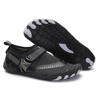 Wasserschuhe Barfuß Herren | orthopädisch | rutschfest | Sommer | flexibel | leicht-Schwarz-36-Luzern Mode