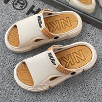 Herren Strandsandalen | Rutschfest | Slide-On-Design | Offenes Design-Luzern Mode