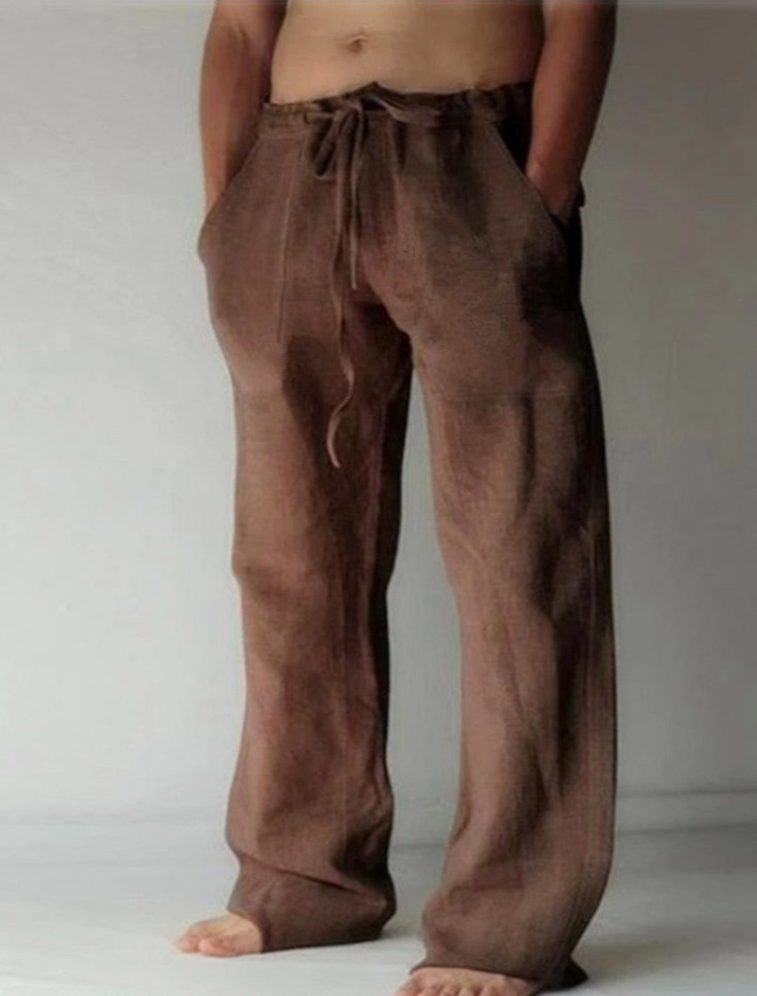 Lässige Herren Leinenhose mit weitem Schnitt für den Sommer – Elias