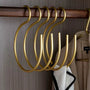 Kleiderbügel Set | 5-teilig | S-Form | Mattfarbe | Metall | Stabil-Gold-Luzern Mode