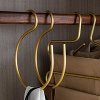 Kleiderbügel Set | 5-teilig | S-Form | Mattfarbe | Metall | Stabil-Luzern Mode