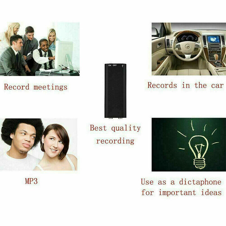 Mini-Sprachrekorder mit 8GB Speicher & U-Disk-Funktion – Vokaro