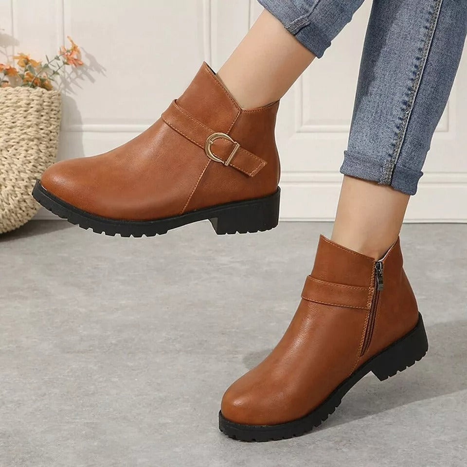 Damen Herbst Stiefeletten mit ergonomischer Sohle – Alessia