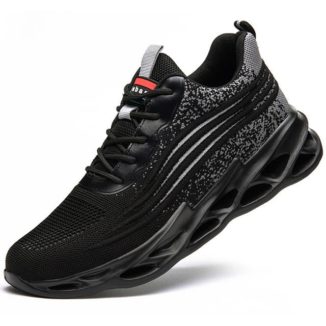 Herren Laufschuhe mit Luftpolstersohle für Komfort-Grau-39-Luzern Mode