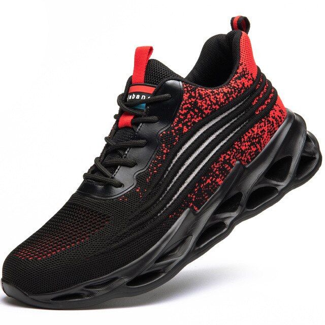 Herren Laufschuhe mit Luftpolstersohle für Komfort-Rot-39-Luzern Mode