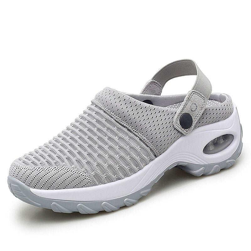 Atmungsaktive Unisex Clogs mit Komfortsohle für Alltag-Grau-34-Luzern Mode