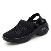 Atmungsaktive Unisex Clogs mit Komfortsohle für Alltag-Schwarz-34-Luzern Mode