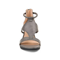 Bequeme Damen Keilsandalen mit Knöchelriemen Design-Luzern Mode