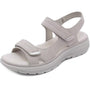 Damen Orthopädische Sandalen mit Klettverschluss Komfort-Grau-36-Luzern Mode