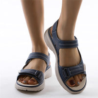 Damen Orthopädische Sandalen mit Klettverschluss Komfort-Luzern Mode