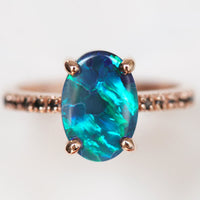 Ringe für Damen | 3-teiliges Set | Saphir | Opal | Elegant | Luxuriös-Luzern Mode