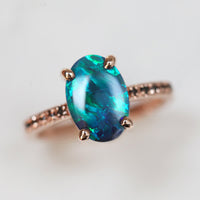 Ringe für Damen | 3-teiliges Set | Saphir | Opal | Elegant | Luxuriös-Luzern Mode