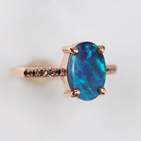 Ringe für Damen | 3-teiliges Set | Saphir | Opal | Elegant | Luxuriös-Luzern Mode