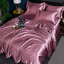 Satiniertes Bettbezug | Luxus Vielseitig Weich Komfortabel Uni-200x230cm (2.0m Bett)-A-11-Luzern Mode
