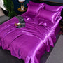 Satiniertes Bettbezug | Luxus Vielseitig Weich Komfortabel Uni-200x230cm (2.0m Bett)-A-8-Luzern Mode