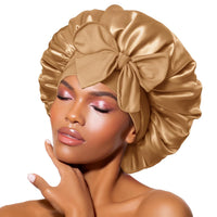 Seidenschlafmütze für Damen - Glattes Haar, Hohe Qualität-Gold-Luzern Mode