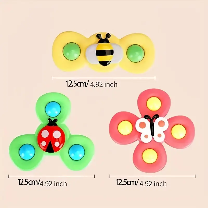 Baby Spinner | 3-teiliges Set Saugnapf Vielseitig Langlebig Sicher Farbe-Luzern Mode