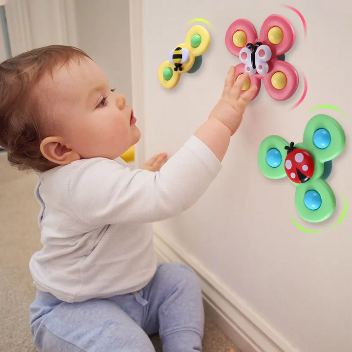 Baby Spinner | 3-teiliges Set Saugnapf Vielseitig Langlebig Sicher Farbe-Luzern Mode
