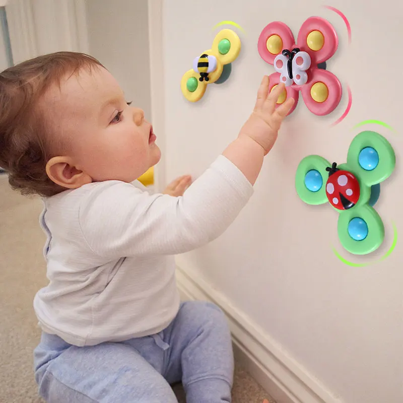 Baby Spinner | 3-teiliges Set Saugnapf Vielseitig Langlebig Sicher Farbe-Luzern Mode