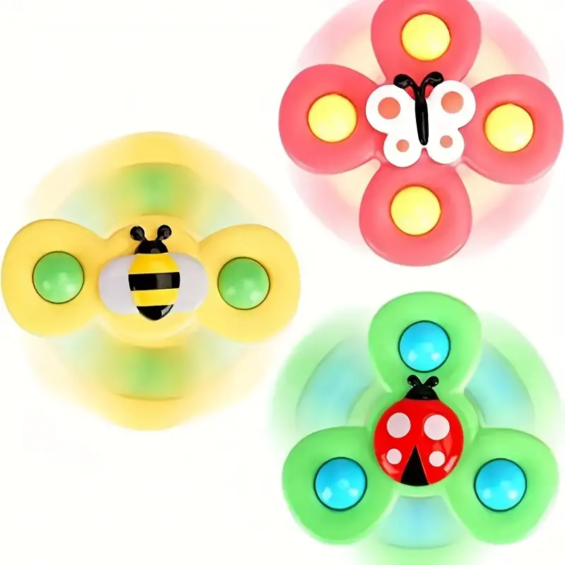 Baby Spinner | 3-teiliges Set Saugnapf Vielseitig Langlebig Sicher Farbe-Luzern Mode