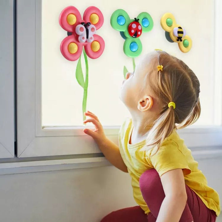 Baby Spinner | 3-teiliges Set Saugnapf Vielseitig Langlebig Sicher Farbe-Luzern Mode