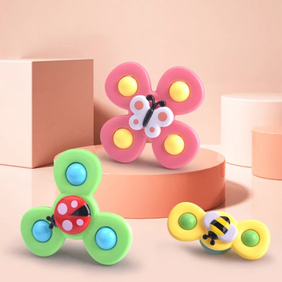 Baby Spinner | 3-teiliges Set Saugnapf Vielseitig Langlebig Sicher Farbe-Luzern Mode