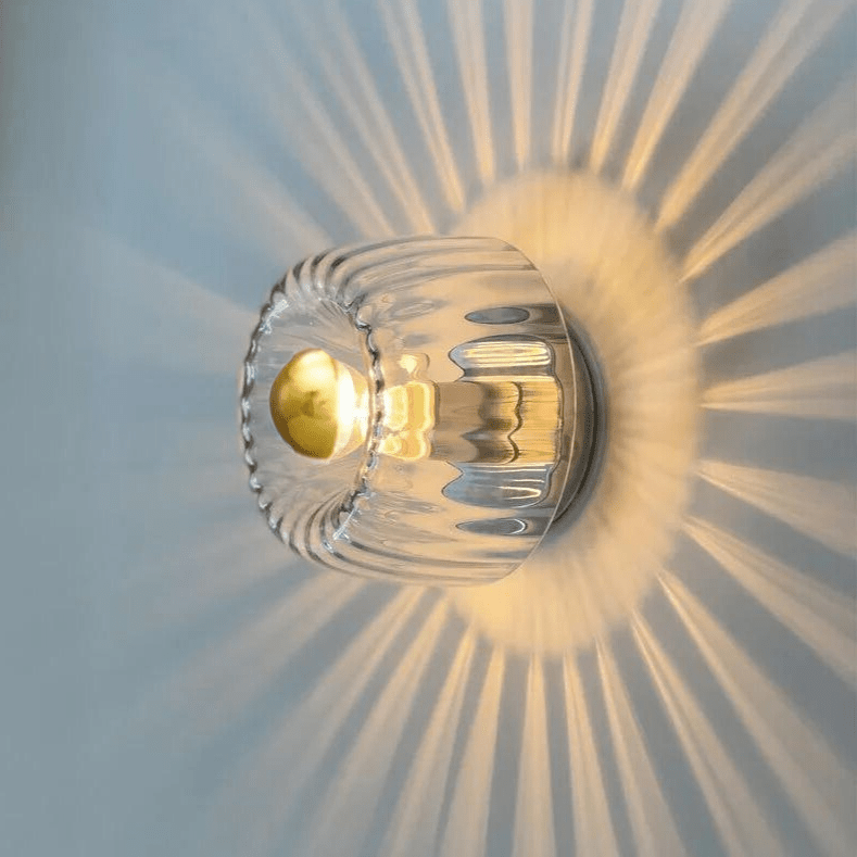 Wandlampe | Bauhaus | Skandinavisch | Stilvoll | Einzigartig | LED | Langlebig | Drehknopf-Gold-Luzern Mode