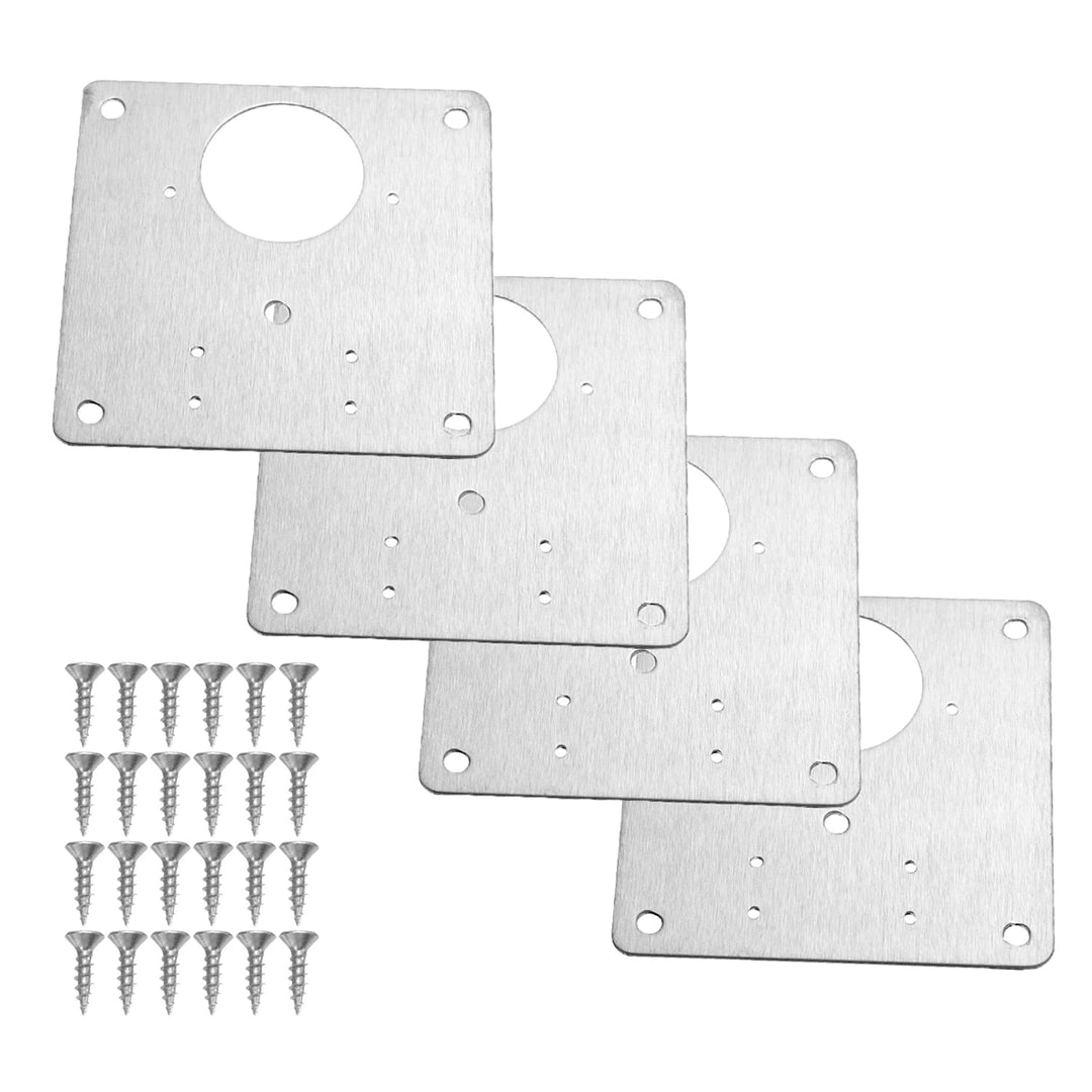 Scharnier Montageplatten | Edelstahl | Robust | Langlebig | Vielseitig-Luzern Mode