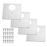 Scharnier Montageplatten | Edelstahl | Robust | Langlebig | Vielseitig-Luzern Mode
