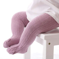 Kleinkind Strumpfhose Baumwolle - Weiche Baby Leggings-Lila-S-Luzern Mode