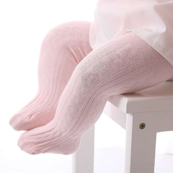 Kleinkind Strumpfhose Baumwolle - Weiche Baby Leggings-Rosa-S-Luzern Mode