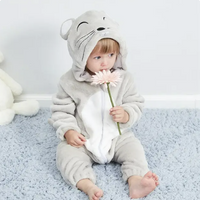 Baby-Strampler | Niedlich, Tierdesigns, Bequem, Weich, Atmungsaktiv, Langlebig-Maus-70 (0-6 Monate)-Luzern Mode