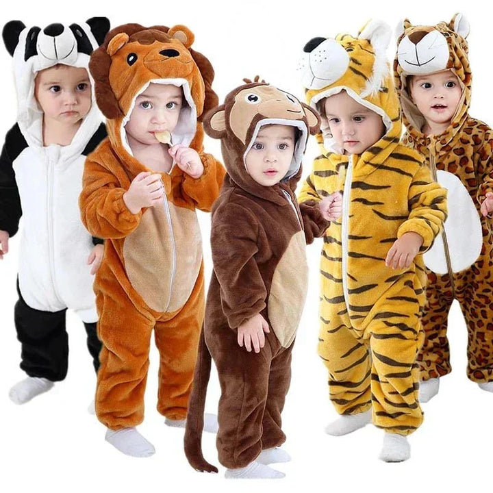 Baby-Strampler | Niedlich, Tierdesigns, Bequem, Weich, Atmungsaktiv, Langlebig-Luzern Mode