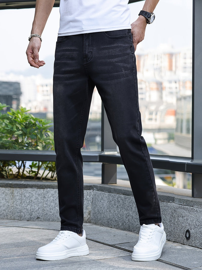 Herren Slim Fit Jeans mit Stretch für Freizeit und Büro-Luzern Mode