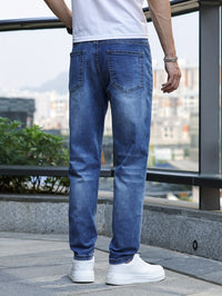 Herren Slim Fit Jeans mit Stretch für Freizeit und Büro-Luzern Mode