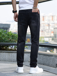 Herren Slim Fit Jeans mit Stretch für Freizeit und Büro-Luzern Mode