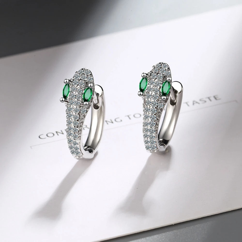Ohrringe für Damen | 925 Sterlingsilber | Schlangenmotiv | Stilvoll-Luzern Mode