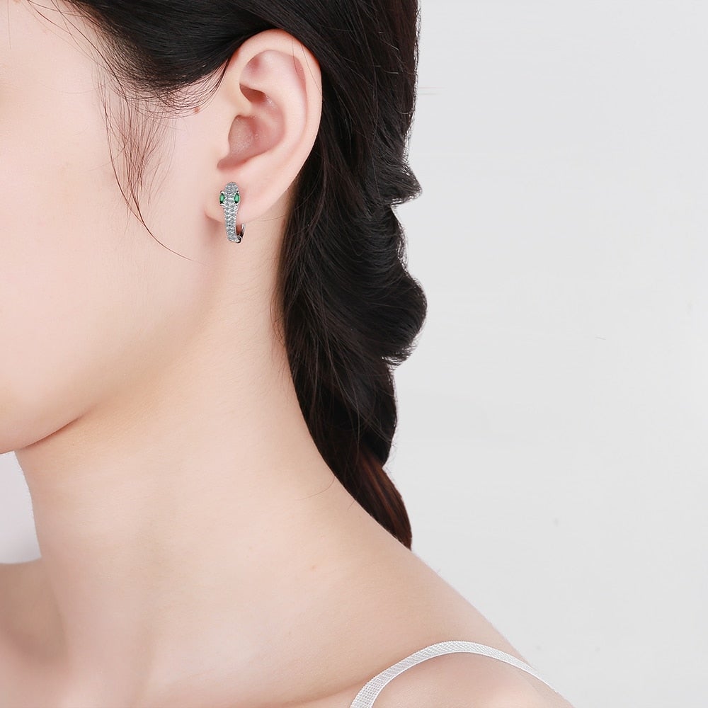 Ohrringe für Damen | 925 Sterlingsilber | Schlangenmotiv | Stilvoll-Luzern Mode