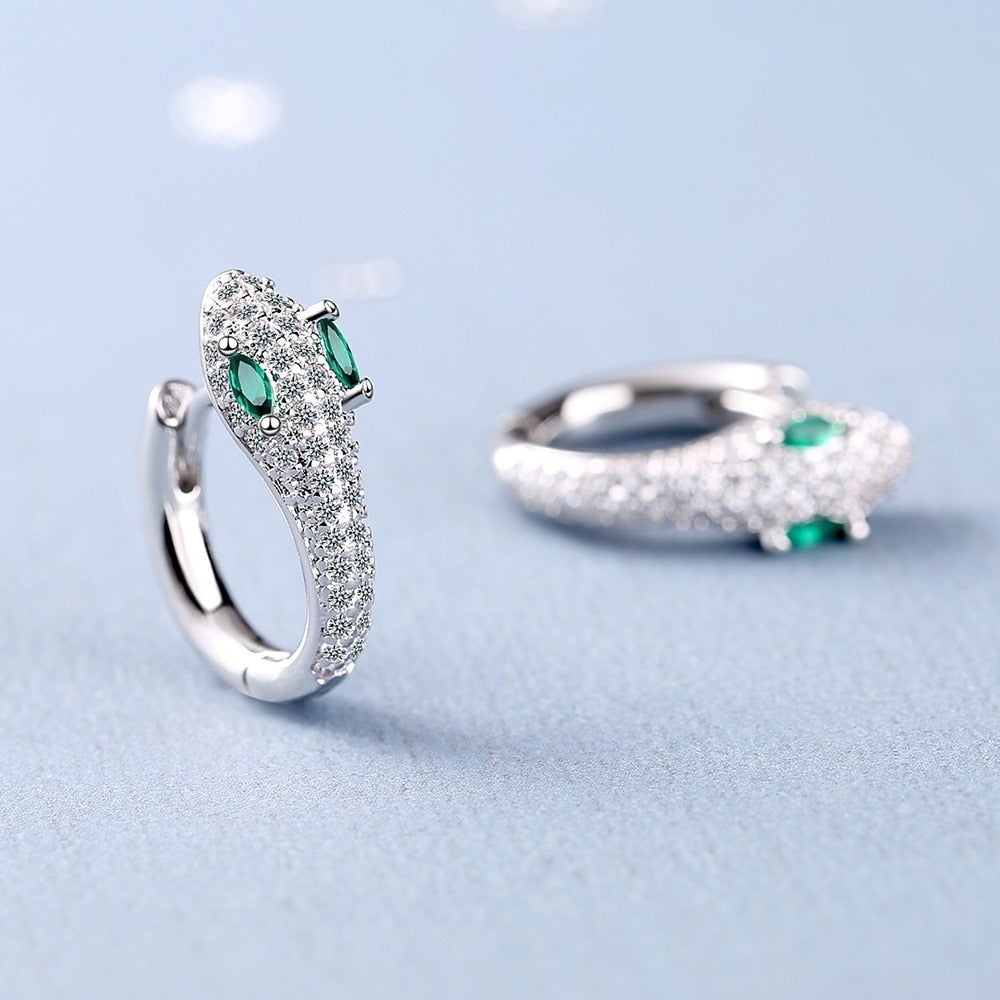 Ohrringe für Damen | 925 Sterlingsilber | Schlangenmotiv | Stilvoll-Luzern Mode