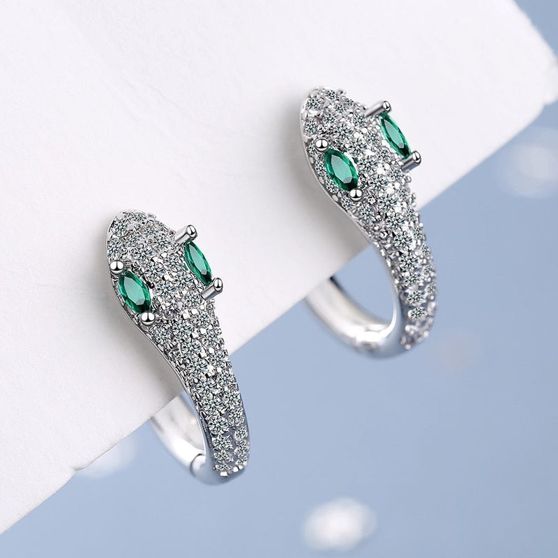 Ohrringe für Damen | 925 Sterlingsilber | Schlangenmotiv | Stilvoll-Luzern Mode