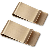 Geldclip | Set 2-teilig | Edelstahl | Stilvoll | Modern | Langlebig | Schlank | Vielseitig-Gold-Luzern Mode