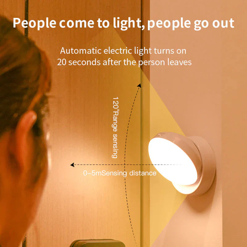 Nachtlampe | Sensor Smart Stilvoll Drahtlos Komfort Vielseitig Aufladbar-Luzern Mode