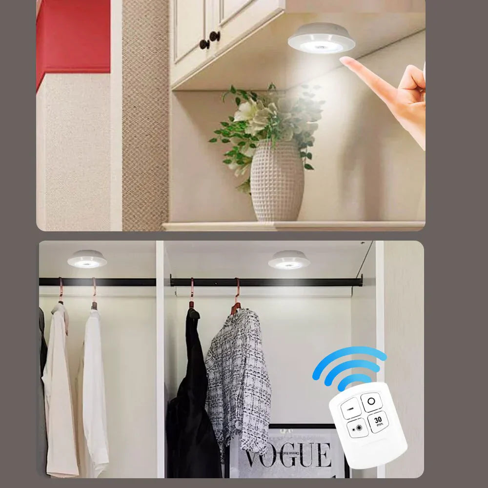 LED Schrankbeleuchtung | Sensor Smart Timer Nachhaltig Sparsam AAA-Batterie-Kalt Weiß-2 Stück-Luzern Mode
