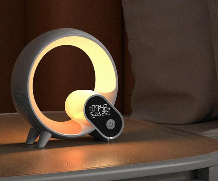 Schlaue Nachttischlampe | Rund Farbwechselnd Smart Beruhigend USB-Luzern Mode