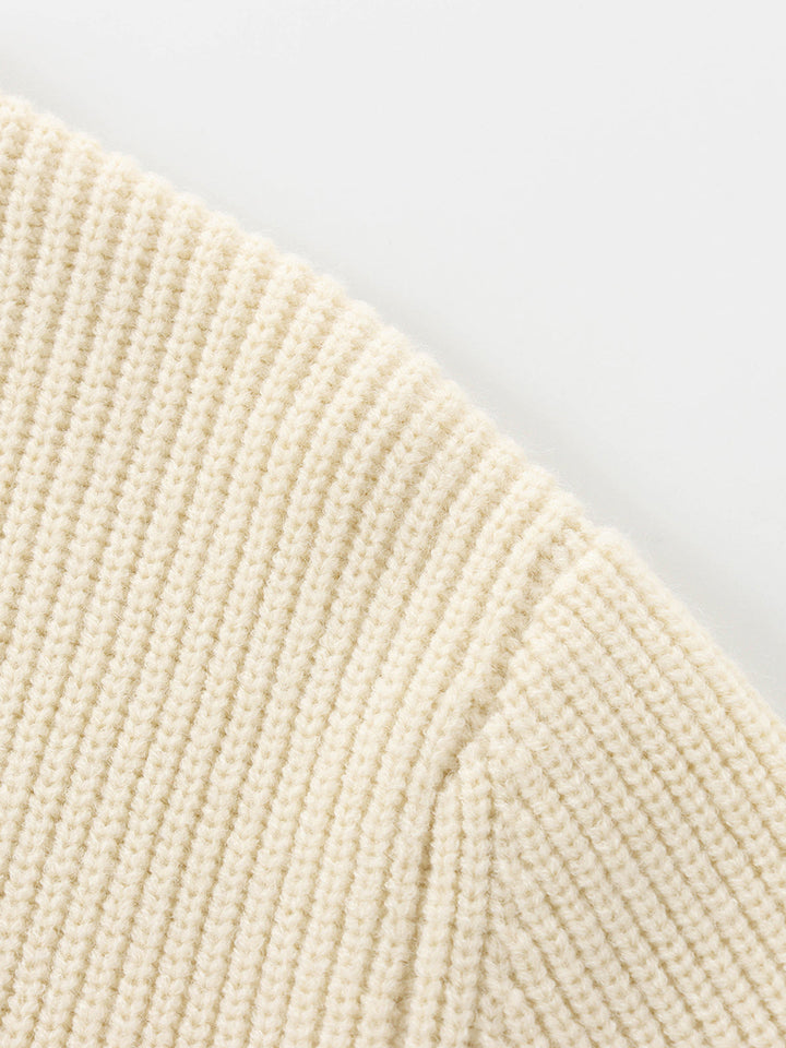 Hochwertiger Strickpullover aus weicher Wolle für Damen-Luzern Mode