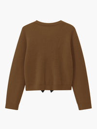 Hochwertiger Strickpullover aus weicher Wolle für Damen-Luzern Mode