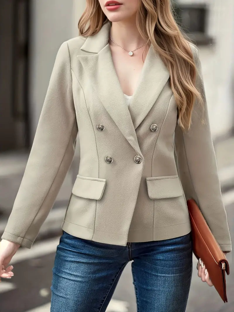Damen Blazer Doppelreihig Elegant Business Look-Luzern Mode