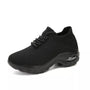 Damen Sneaker mit Luftpolstersohle für Komfort und Stil-Schwarz-34-Luzern Mode
