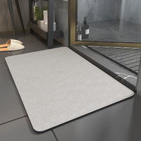 Badematte | Schnell trocknend | Rechteckig | Weich | Rutschfest | Absorbierend-Hellgrau-40x60cm-Luzern Mode